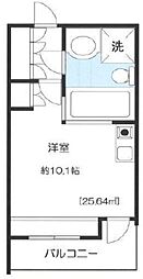 ジョイテル初台 ワンルームの間取図画像