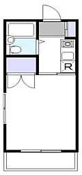 ジュネス梅ケ丘 1Kの間取図画像