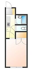 ルモネ 1Kの間取図画像