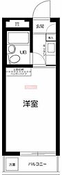 スカイコート池尻 ワンルームの間取図画像