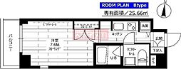 ステージファースト恵比寿二番館 1Kの間取図画像