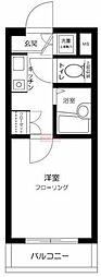 ルーブル三軒茶屋2 1Kの間取図画像