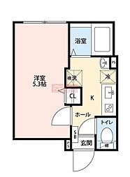 GRANQUAL代田橋 1Kの間取図画像