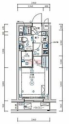 ARTESSIMOAKLLE 1Kの間取図画像