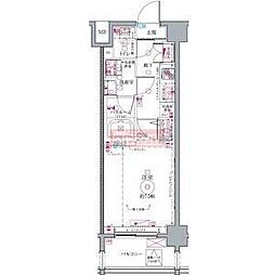 CREVISTA代田橋 1Kの間取図画像