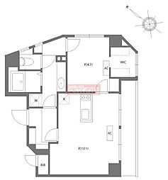 メゾンアタカ 2LDKの間取図画像