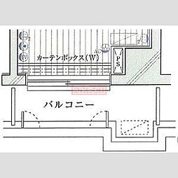 ルーブル目黒 1Kの間取図画像