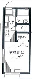 アビタシオンNA 1Kの間取図画像