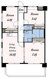 山吹の郷 3LDKの間取図画像