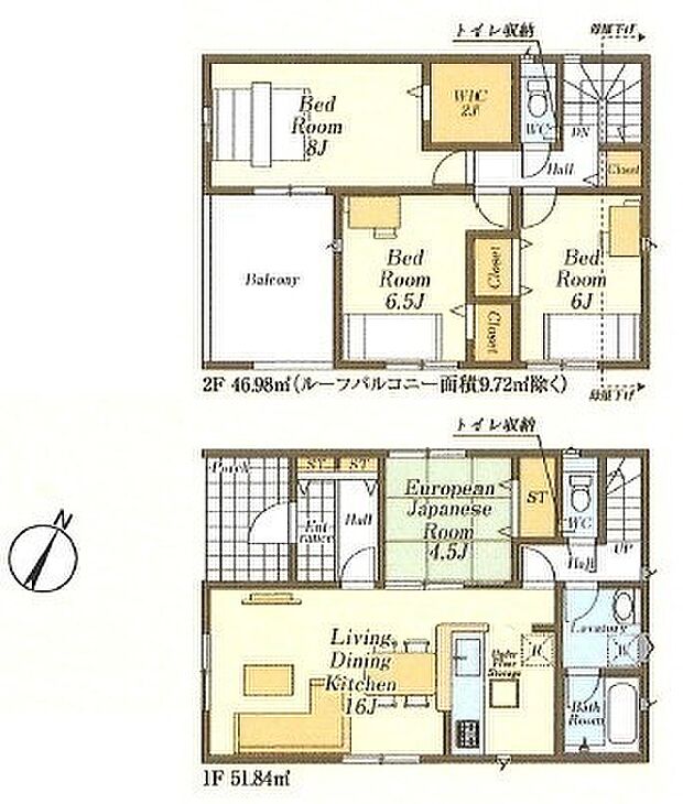 1号棟間取図