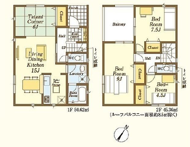 2号棟間取図