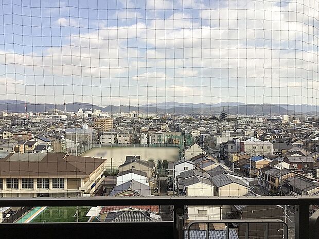 眺望良好です。左手に京都タワー、右手に東寺が見えます