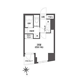 GRANDPASEO市谷甲良町 1Kの間取図画像
