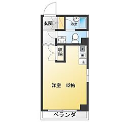 ベルメゾン ワンルームの間取図画像
