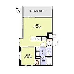 The Residence Ichigayadaimachi 1LDKの間取図画像