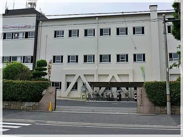 粟津中学校 1100m