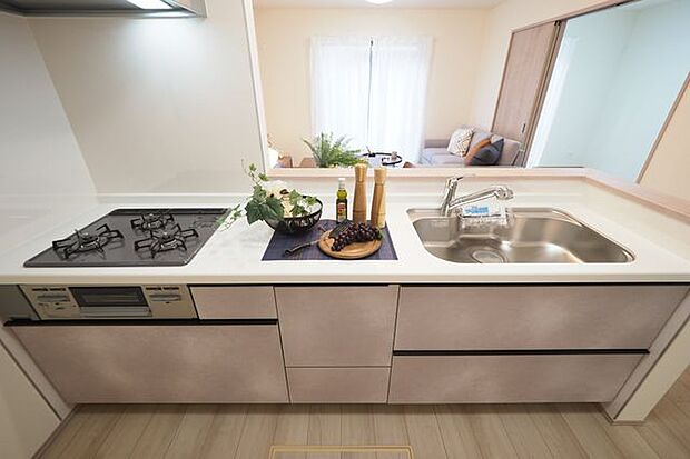 調理スペースが広めのワイドキッチン