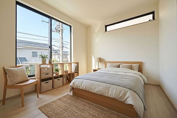 主寝室(家具や小物類はCG加工しております)