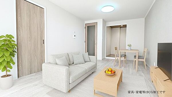 ※AIによるホームステージング画像を掲載しております。家具・小物はイメージであり、実際の室内には含まれません。