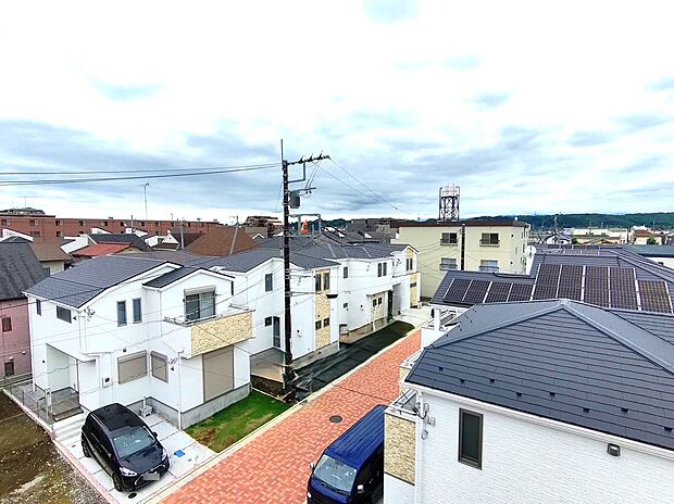 (航空写真)静かな住宅街で、落ち着いた暮らしをゆったりとお過ごしください。