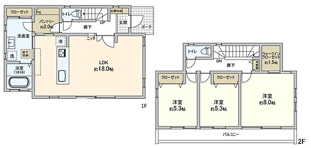 LDK18.0帖の3LDKです。