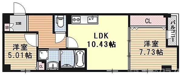 同じ建物の物件間取り写真 - ID:226063542558