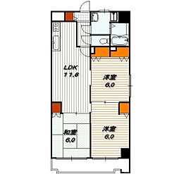 ミルウィンドウ 2階3LDKの間取り