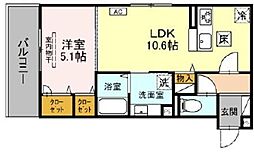 間取図画像 1LDK