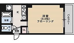 丸共ビル 3階1Kの間取り