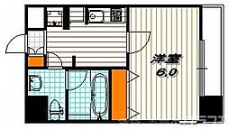 アーバンフラッツ四条西洞院 5階1Kの間取り