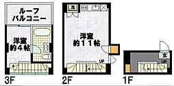 是空HORIKAWA 1階1LDKの間取り