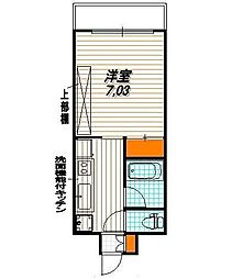 ル・パルトネール西大路御池 1階1Kの間取り