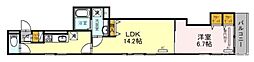 Star T 2階1LDKの間取り