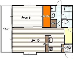 sawarabi kitayama(サワラビキタヤマ) 4階1LDKの間取り