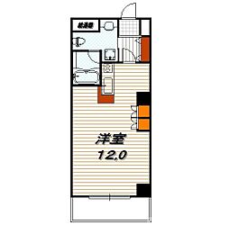 FAAD 4階ワンルームの間取り