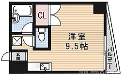 スウィートネスハウス 2階ワンルームの間取り