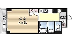 アミカーレ錦 7階1Kの間取り