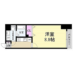 STANDZ今出川通（スタンズ今出川通） 2階1Kの間取り