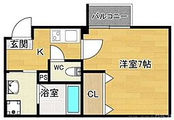 VEGAS西ノ京A（ベガス西ノ京A） 1階/101