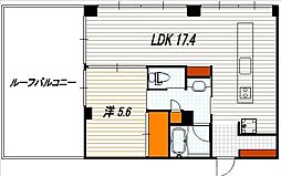 レノバエイシュウ 3階1LDKの間取り