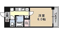 Un Castello西院（アンカステッロ西院） 4階1Kの間取り