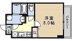 アドバンス京都アクィラ 5階1Kの間取り