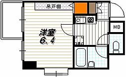 ベラジオ四条堀川 1Kの間取図画像