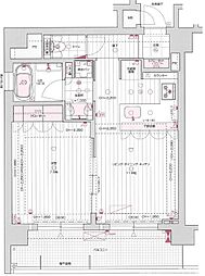 リーガル京都御所西V 1LDKの間取図画像