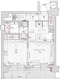リーガル京都御所西V 1LDKの間取図画像