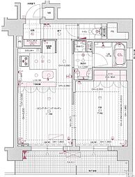 リーガル京都御所西V 1LDKの間取図画像