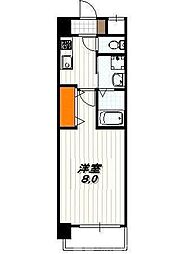 カスタリア京都西大路 1Kの間取図画像
