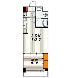 プラネシア烏丸御池 1LDKの間取図画像