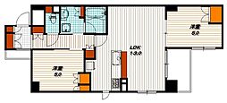 クレヴィア京都御所南 2LDKの間取図画像