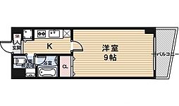 アルビオン 1Kの間取図画像
